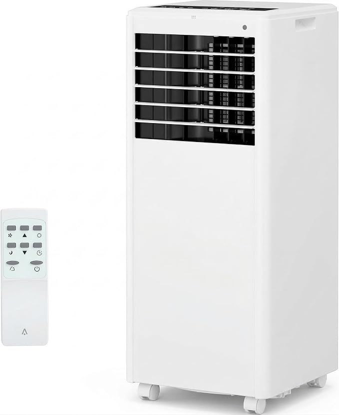 Portable Air Conditioner, 8000 BTU Portable AC Unit with Remote, 4-in-1 Air Conditioner Portable for Bedroom Office, Quiet