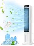 Portable Air Conditioner Cooler Fan, 42“ Evaporative Air Cooler with 4 Modes, 3 Speeds, 12H Timer, 120° Oscillation, Remote