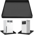 Portable Air Conditioner Drip Pan with Raised Edge, 23.6" x 23.6" Silicone AC Drain Pan for 5,000 to 14,000 BTU AC Unit