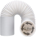 Portable Air Conditioner Exhaust Hose. AC Vent Hose with 5.9"/15CM Diameter, Anti-Clockwise Thread & Length up to 59"