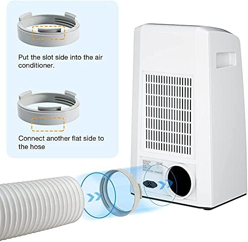 Portable Air Conditioner Exhaust Hose Adapter, 5.9 inch A/C Unit Tube Connector Exhaust Hose Duct Interface Adapter Round