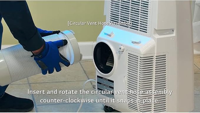 Portable Air Conditioner Exhaust Hose Adapter, 5.9 inch A/C Unit Tube Connector Exhaust Hose Duct Interface Adapter Round