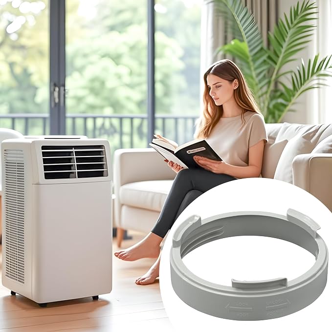 Portable Air Conditioner Exhaust Hose Coupler 5.9 Inch AC Exhaust Hose Window Adapter Round Connector AC Unit Tube Connector
