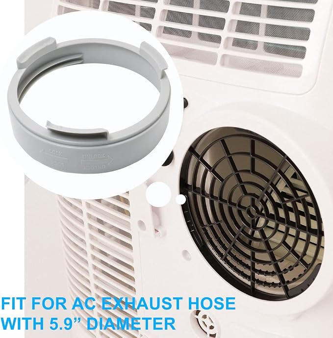 Portable Air Conditioner Exhaust Hose Coupler Window Adapter A/C Connector, 5.9 inch Suit for Air Conditioning Exhaust Port