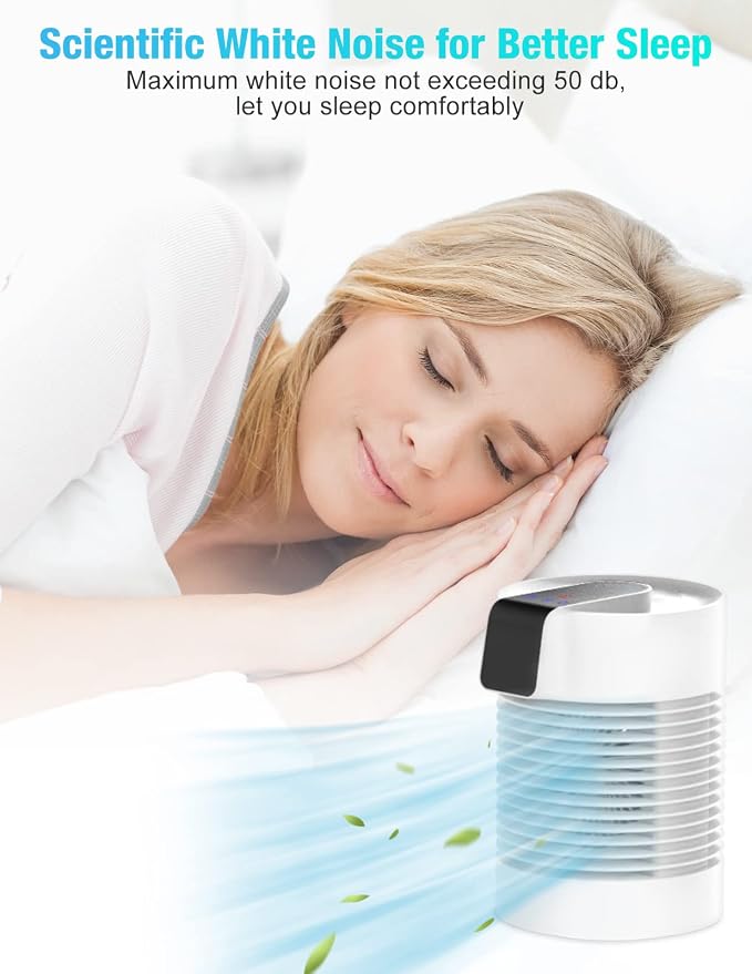 Portable Air Conditioner Fan, Portable AC & Humidifier with 3-Speed, AC Unit 360° Auto Oscillation Mini Air Conditioner