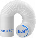 Portable Air Conditioner Hose, 5.9" Diameter Anti-Clockwise Thread With Length up to 80", Universal Replacement AC Exhaust
