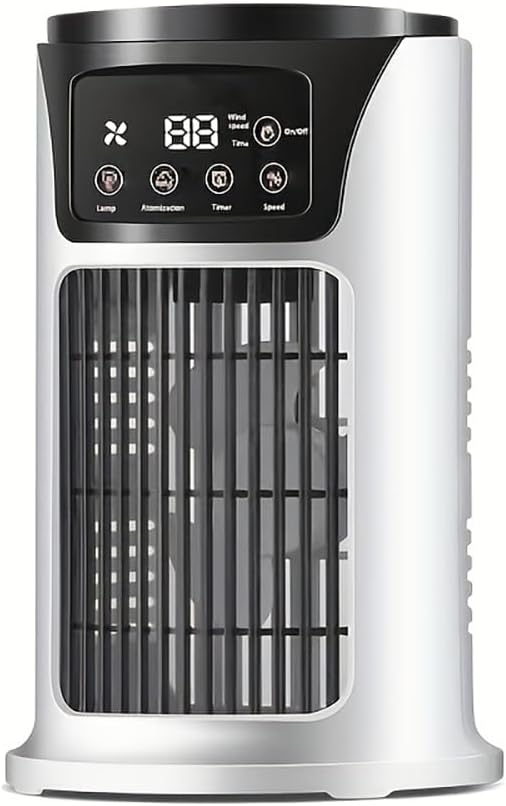 Portable Air Conditioner Humidifier Atmosphere Light Fan USB Cooler Air Conditioner, 3 In 1 Function, product image