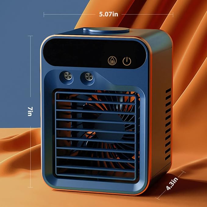 Portable Air Conditioner-Rechargeable Office Air Conditioner in Three Speeds&Spray Speed,Portable Evaporative Cooling Fan