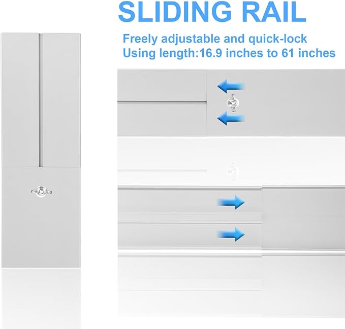 Portable Air Conditioner Sliding Door Vent Kit, 2024 New Upgrade Portable Air Conditioner Window Kit for Sliding Door, Max