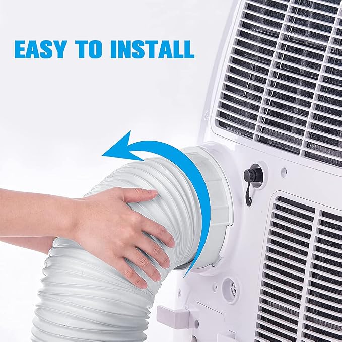 Portable Air Conditioner Unit Coupler 5.9 inch (Inside Dia) AC Unit Tube Connector Round Mobile Air Conditioning Accessories