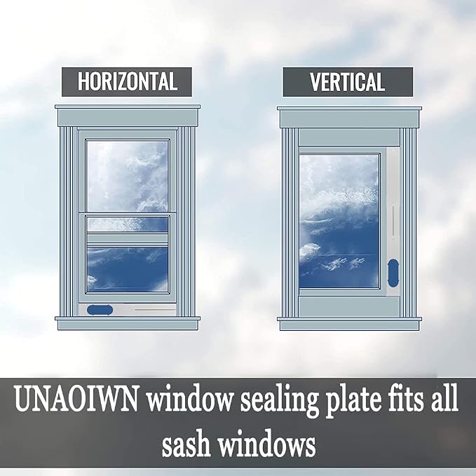Portable Air conditioner Window Kit, Adjustable Vertical/Horizontal Sliding Window Kit Plate for Unit, AC Window Vent Seal