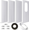 Portable Air Conditioner Window Kit with Coupler Adjustable Window Seal for AC Unit, Sliding AC Vent Kit for Exhaust Hose