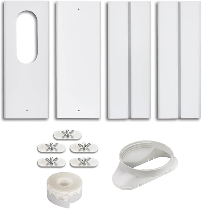 Portable Air Conditioner Window Kit with Coupler Adjustable Window Seal for AC Unit, product image