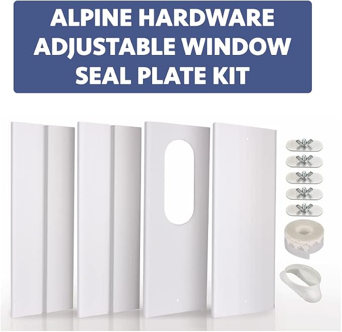 Portable Air Conditioner Window Kit with Coupler Adjustable Window Seal for AC Unit, alternate product view 2