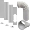 Portable Air Conditioner Windows Vent Kit with 5.9” Exhaust Hose Window Seal Kit for Portable Air Conditioner, Adjustable