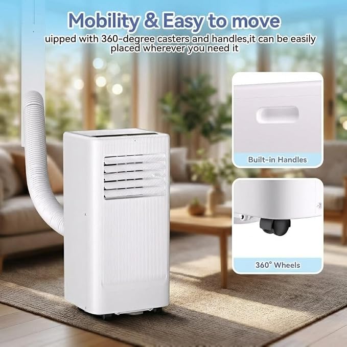 Portable Air Conditioners, 10000 BTU Portable AC Unit, 3-in-1 Air Conditioner Portable with Cooling, Dehumidifier and Fan