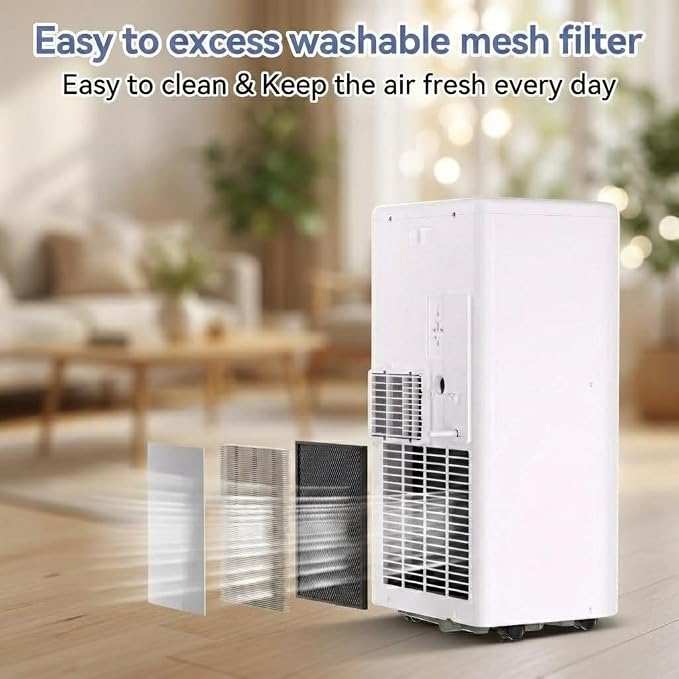 Portable Air Conditioners, 10000 BTU Portable AC Unit, 3-in-1 Air Conditioner Portable with Cooling, Dehumidifier and Fan