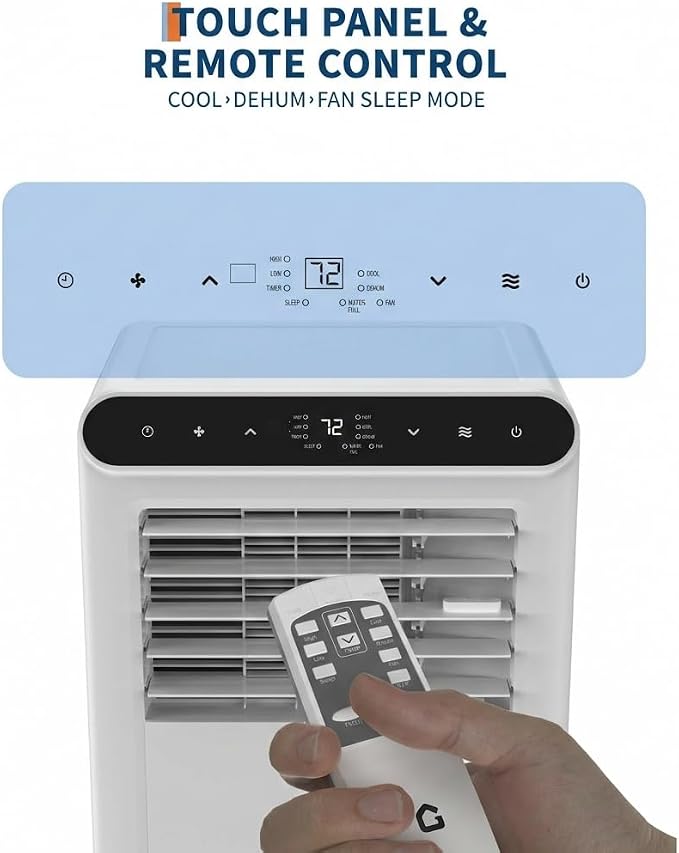 Portable Air Conditioners, 10000 BTU Portable AC Unit, 4-in-1 Air Conditioner Portable with Heat, Cooling, Dehumidifier and