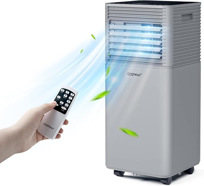 Portable Air Conditioners, 10000BTU Spaces up to 350sq.ft, with Remote Control, 24H Timer & Window Venting Kit, product image