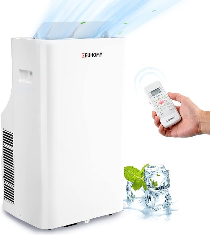 Portable Air Conditioners 11,000 Btu, 4 in 1 Portable Cooling AC with Heat, Dehumidifier, Fan Modes, Quiet Stand-up AC with