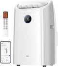 Portable Air Conditioners, 12000 BTU ASHRAE (8000 BTU DOE) Smart AC Unit for Room with Drainage-free Cooling