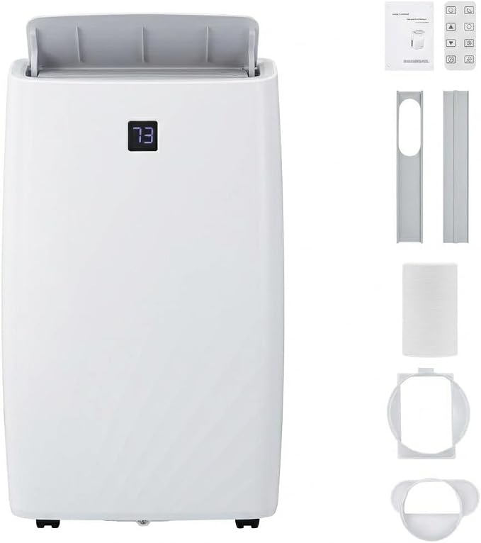 Portable Air Conditioners, 12000 BTU Portable AC Unit, 3-in-1 Air Conditioner Portable with Cooling, Dehumidifier and Fan