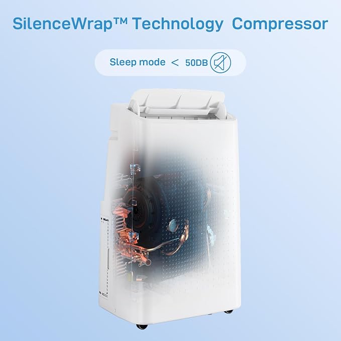 Portable Air Conditioners, 14000 BTU Cooling Capacity for Up to 750 Sq. Ft, Multi-Functional AC Unit with Fan, Dehumidifier