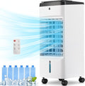 Portable Air Conditioners, 3 In 1 Swamp Cooler with 6 Ice Packs, Evaporative Air Cooler with 120°Oscillation
