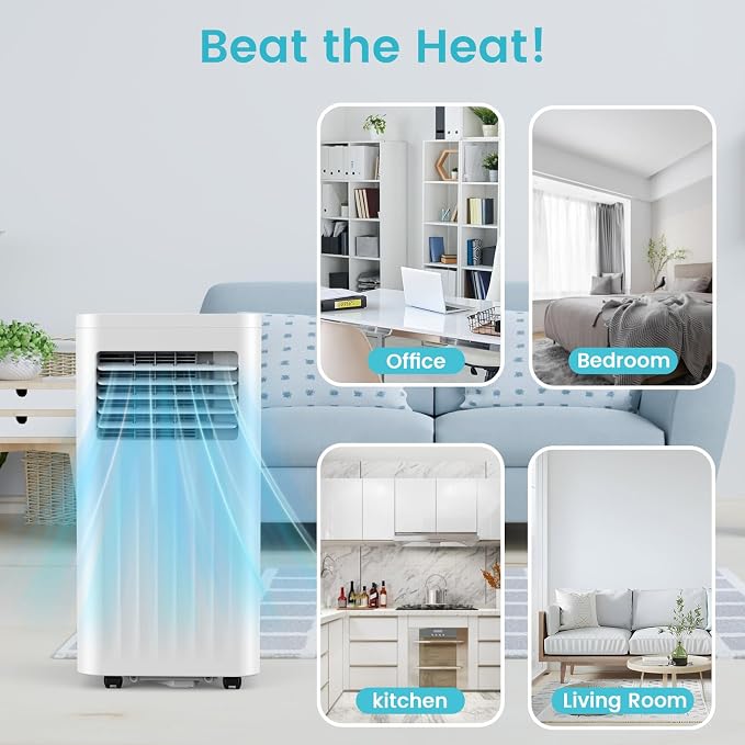 Portable Air Conditioners 8,000 BTU, Small Portable AC with Cooling, Fan, Dehumidifier Function, 24H Timer, alternate product