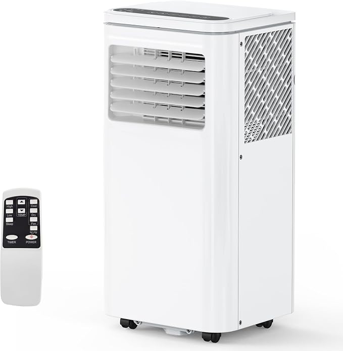 Portable Air Conditioners 8000 BTU, 4 in-1 Indoor AC Unit with Cooling, Dehumidifier, Fan & Sleep Modes, Portable AC with