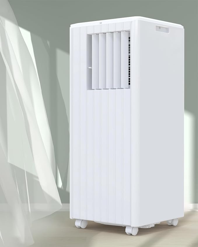 Portable Air Conditioners, 8000 BTU Air Conditioner Portable for Room up to 350 Sq. Ft. with Remote Control, White, product