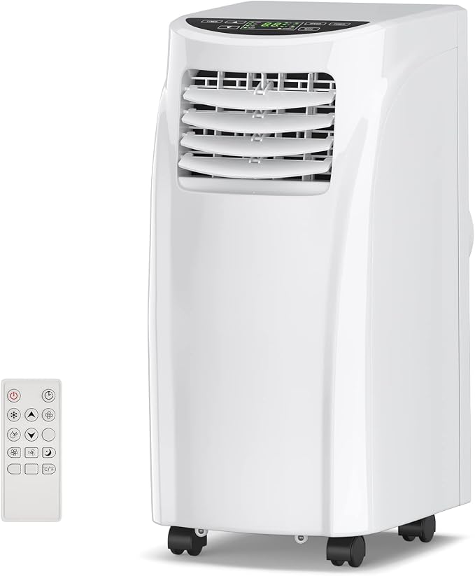 Portable Air Conditioners, 8000 BTU Air Conditioner Unit spaces up to 230 Sq.Ft with Remote Control Dehumidifier Function