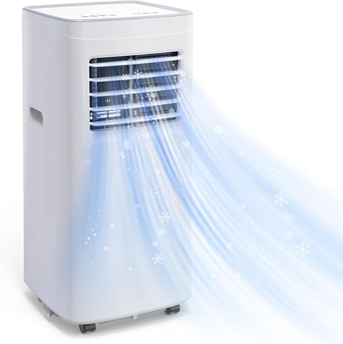 Portable Air Conditioners, 8500 BTU Portable AC Cool Up to 360 Sq.Ft, 3 IN 1 with Remote Control, Sleep Mode, Windows kit