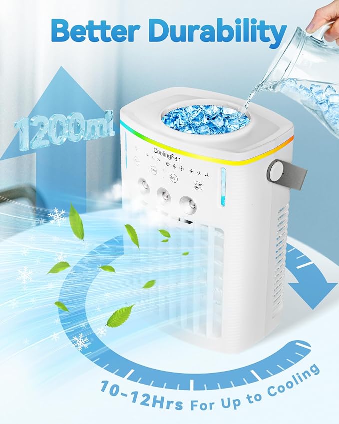 Portable Air Conditioners AC Unit: Cooling Fan That Blow Cold Air Aire Acondicionado Portatil Small Mini Personal Air Cooler