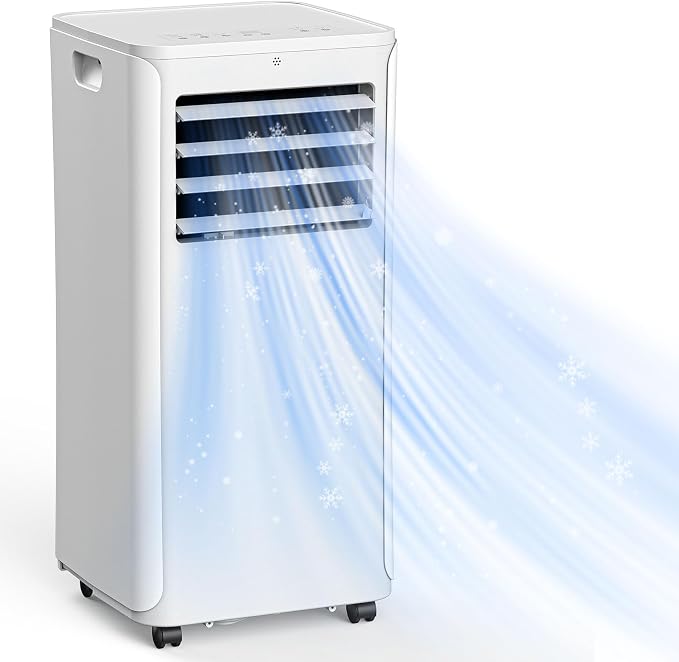 Portable Air Conditioners Cool Up to 550 Sq.Ft, 12000BTU Portable Ac with Remote Control, Air Conditioner for Rooms, Bedroom