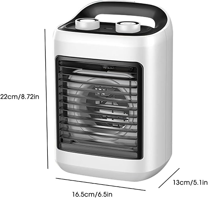 Portable Air Conditioners, Personal Evaporative Air Cooler with 6 Wind Speeds Small Air Conditioner Fan, Desktop Cooling Fan