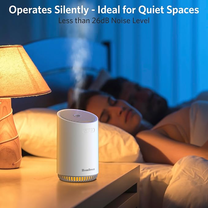 Portable Aromatherapy Diffuser 280ml, Rechargeable Essential Oil Diffuser with LED Light, Cool Mist Humidifier with 2 Mist
