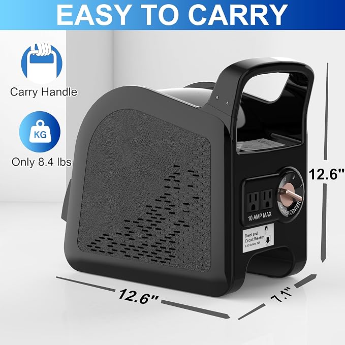 Portable Blower Fan for Home: High Velocity Floor Fans for Cooling and Drying - Air Mover with 185° Rotating for Bedroom