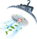 Portable Camping Fan with LED Lantern USB Rechargeable Waterproof Tent Fan with Hanging Hook Magnet Survival