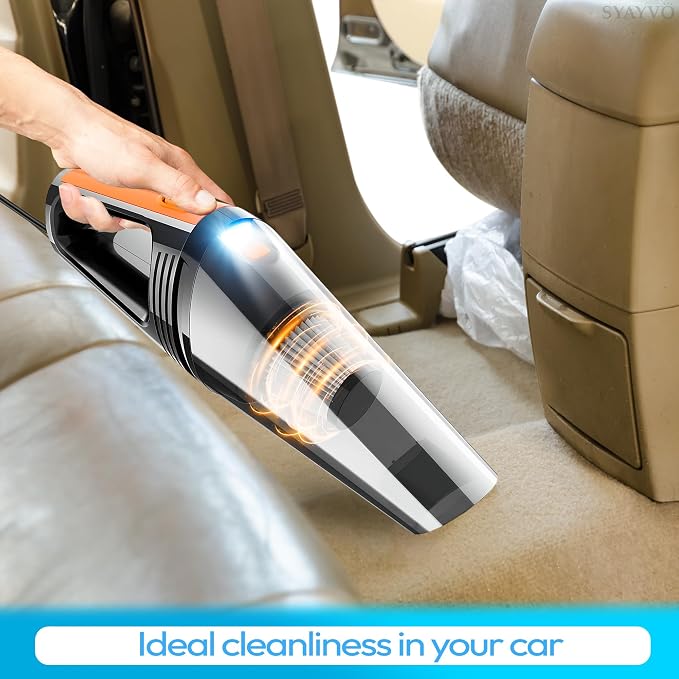 Portable Car Vacuum Cleaner - 8000PA/100W/DC12V Corded Vacuum Cleaner Handheld Vacuum with Attachments, alternate product