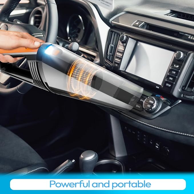 Portable Car Vacuum Cleaner - 8000PA/100W/DC12V Corded Vacuum Cleaner Handheld Vacuum with Attachments, alternate product
