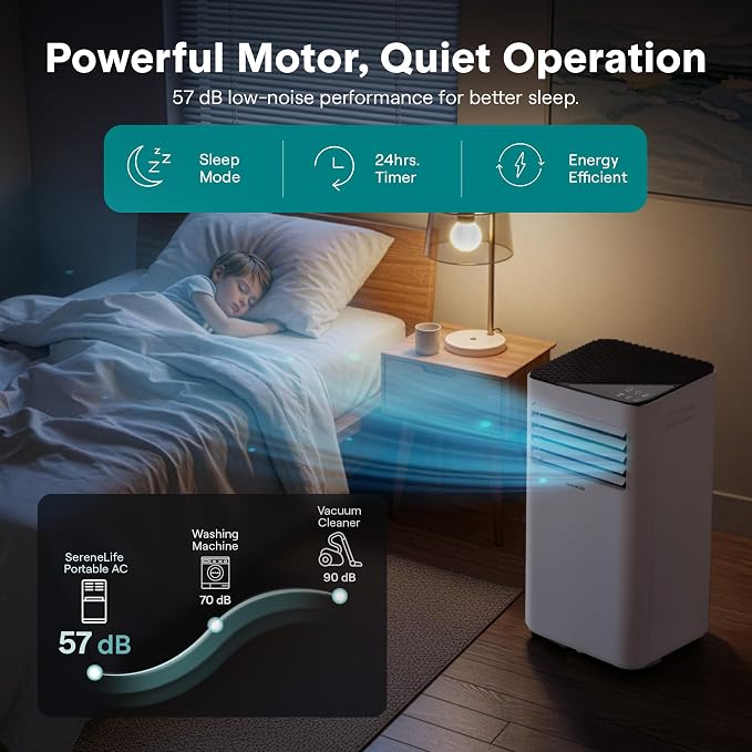 Portable Conditioner, 8000 BTU 3-in-1 Compact Standing Air Conditioner for Rooms Up to 300 Sq., alternate product view 8