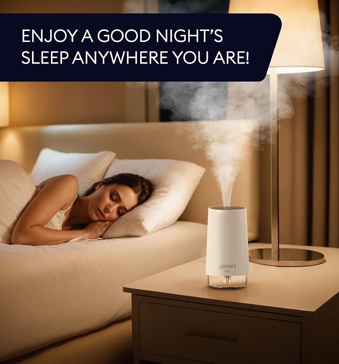 Portable Cool Mist Humidifiers for Bedroom & Office - Ultrasonic Humidifier for Home, Baby, Small Room with Auto Shut Off