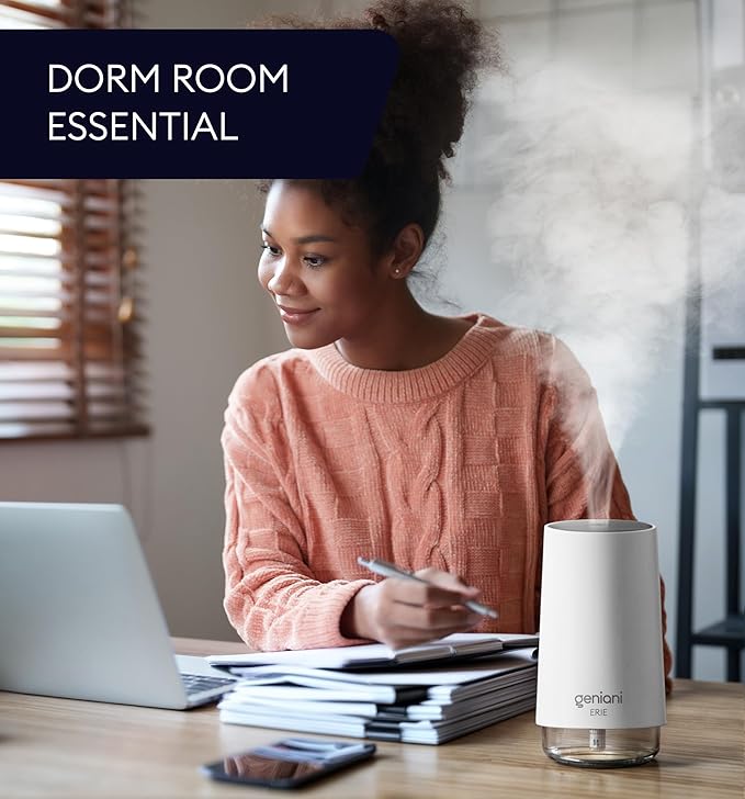 Portable Cool Mist Humidifiers for Bedroom & Office - Ultrasonic Humidifier for Home, Baby, Small Room with Auto Shut Off