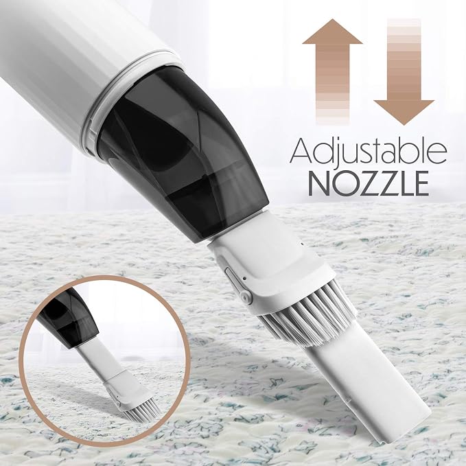 Portable Hand Vacuum Cleaner Handheld Cordless Cleaner for Dust Pet Hair Dirt, Home, Car Interior, Lightweight, Easy to Use
