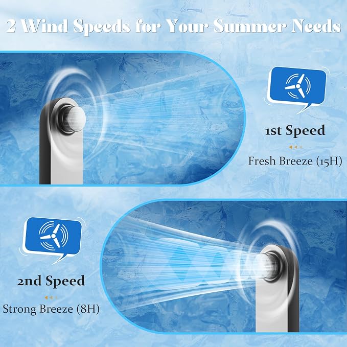 Portable Handheld Fan, 2 IN 1 Mini Hand Fan, Battery Operated [8-15 Working Hours], USB Rechargeable Personal Foldable Fan