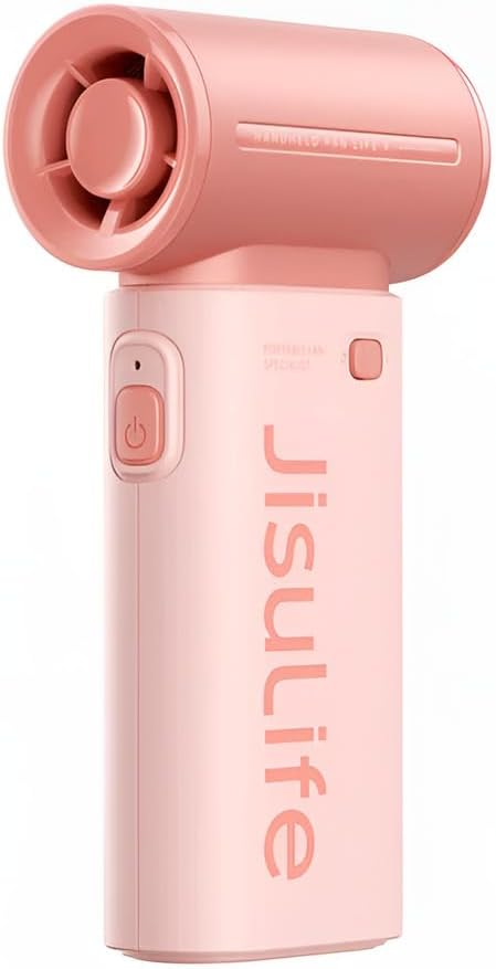 Portable Handheld Fan Life9, Turbo Power High Speed Air [12H Max Cooling Time], 5 Gear Wind, 3600mAh Rechargeable, Mini