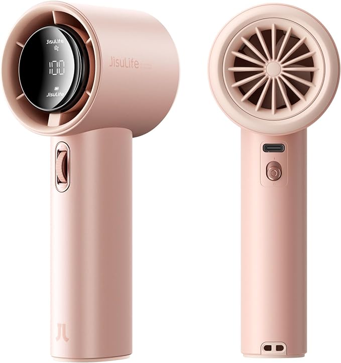 Portable Handheld Fan, Speed(1-100) Adjustable Turbo Mini and 3600mAh Battery Rechargeable Personal Fan, Digital Display