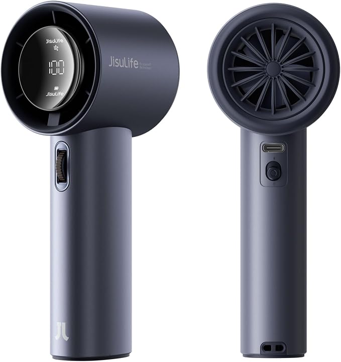 Portable Handheld Fan,Speed(1-100) Adjustable Turbo Mini and 3600mAh Battery Rechargeable Personal Fan,Digital Display,Gifts