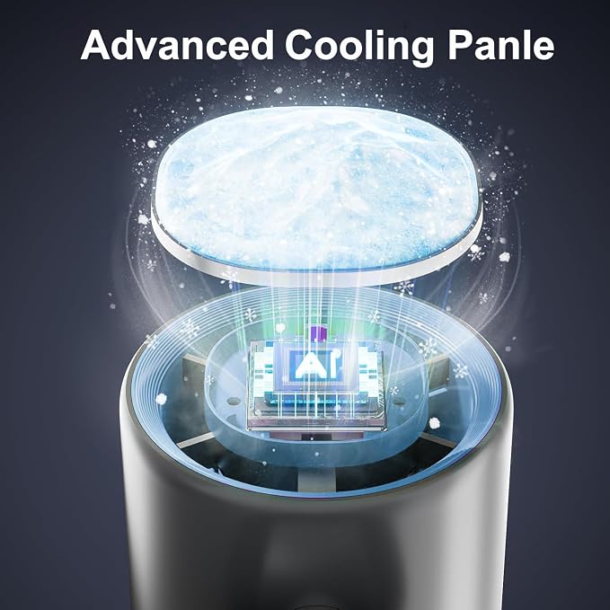 Portable Handheld Fan, Turbo Hand Fan with 1-100 Speed Adjustable USB Rechargeable, Powerful Instant Cooling Personal Mini